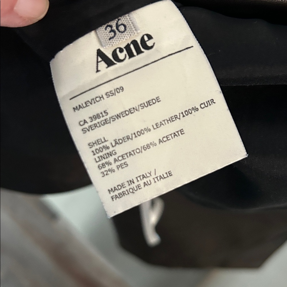 Acne Studios Lambskin Leather Skirt - Picture 6 of 16